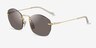 Vogue Eyewear VO4216S Brushed Gold MetalSunglass Frames from EyeBuyDirect, Angle View