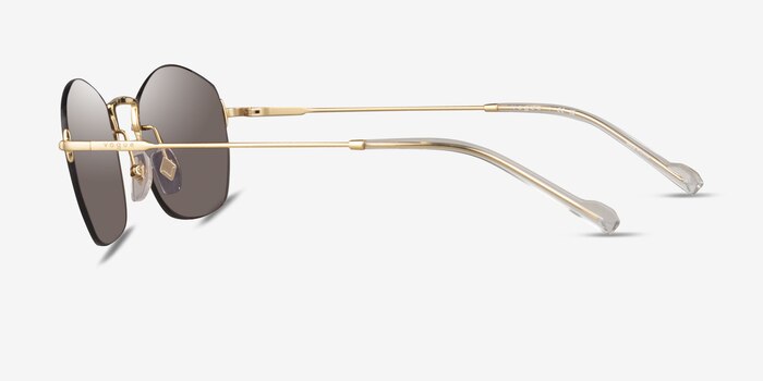 Vogue Eyewear VO4216S Brushed Gold Metal Sunglass Frames from EyeBuyDirect