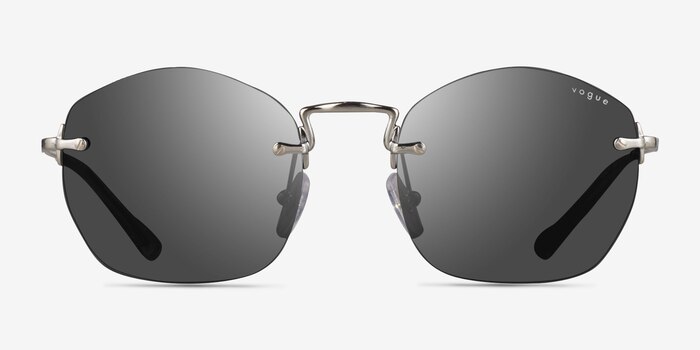 Vogue Eyewear VO4216S Brushed Silver Metal Sunglass Frames from EyeBuyDirect