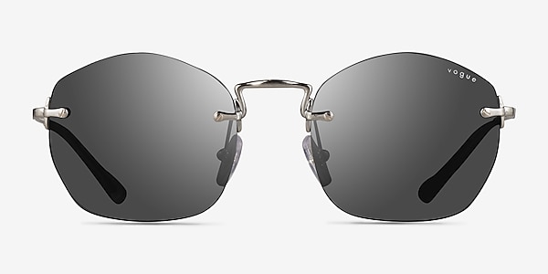 Vogue Eyewear VO4216S Brushed Silver Metal Sunglass Frames