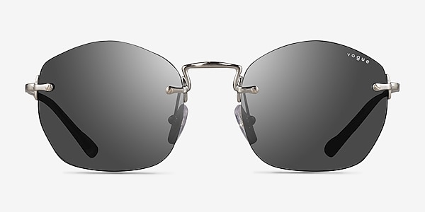 Vogue Eyewear VO4216S Brushed Silver Métal Soleil de Lunette de vue
