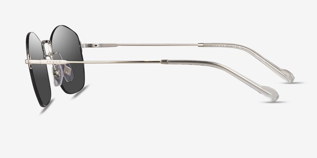 Vogue Eyewear VO4216S Brushed Silver MetalSunglass Frames from EyeBuyDirect, Side View