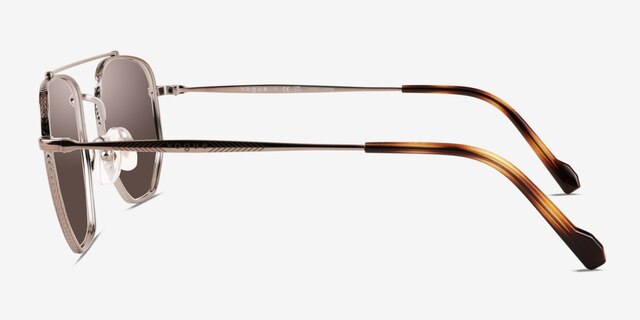 Vogue Eyewear VO4220S Gunmetal MetalSunglass Frames from EyeBuyDirect, Side View