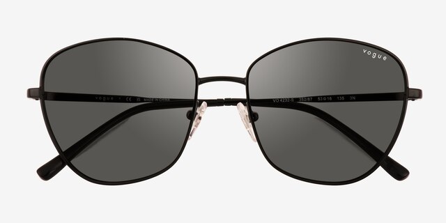 Vogue Eyewear VO4232S Black MetalSunglass Frames from EyeBuyDirect, Closed View