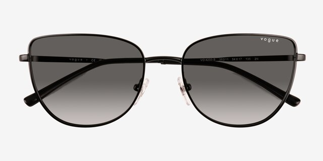 Vogue Eyewear VO4233S Black MetalSunglass Frames from EyeBuyDirect, Closed View