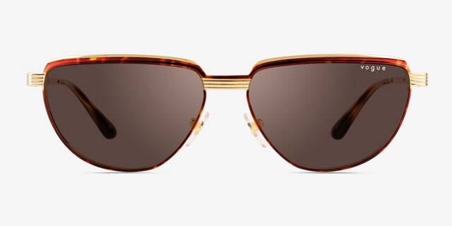 Vogue Eyewear VO4235S Tortoise Gold MetalSunglass Frames from EyeBuyDirect, Front View