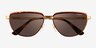 Vogue Eyewear VO4235S Tortoise Gold MetalSunglass Frames from EyeBuyDirect, Closed View