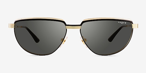 Vogue Eyewear VO4235S Black Gold Metal Sunglass Frames