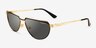 Vogue Eyewear VO4235S Black Gold MetalSunglass Frames from EyeBuyDirect, Angle View