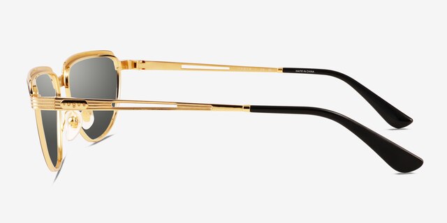 Vogue Eyewear VO4235S Black Gold MetalSunglass Frames from EyeBuyDirect, Side View