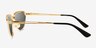 Vogue Eyewear VO4235S Black Gold MetalSunglass Frames from EyeBuyDirect, Side View