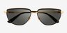 Vogue Eyewear VO4235S Black Gold MetalSunglass Frames from EyeBuyDirect, Closed View