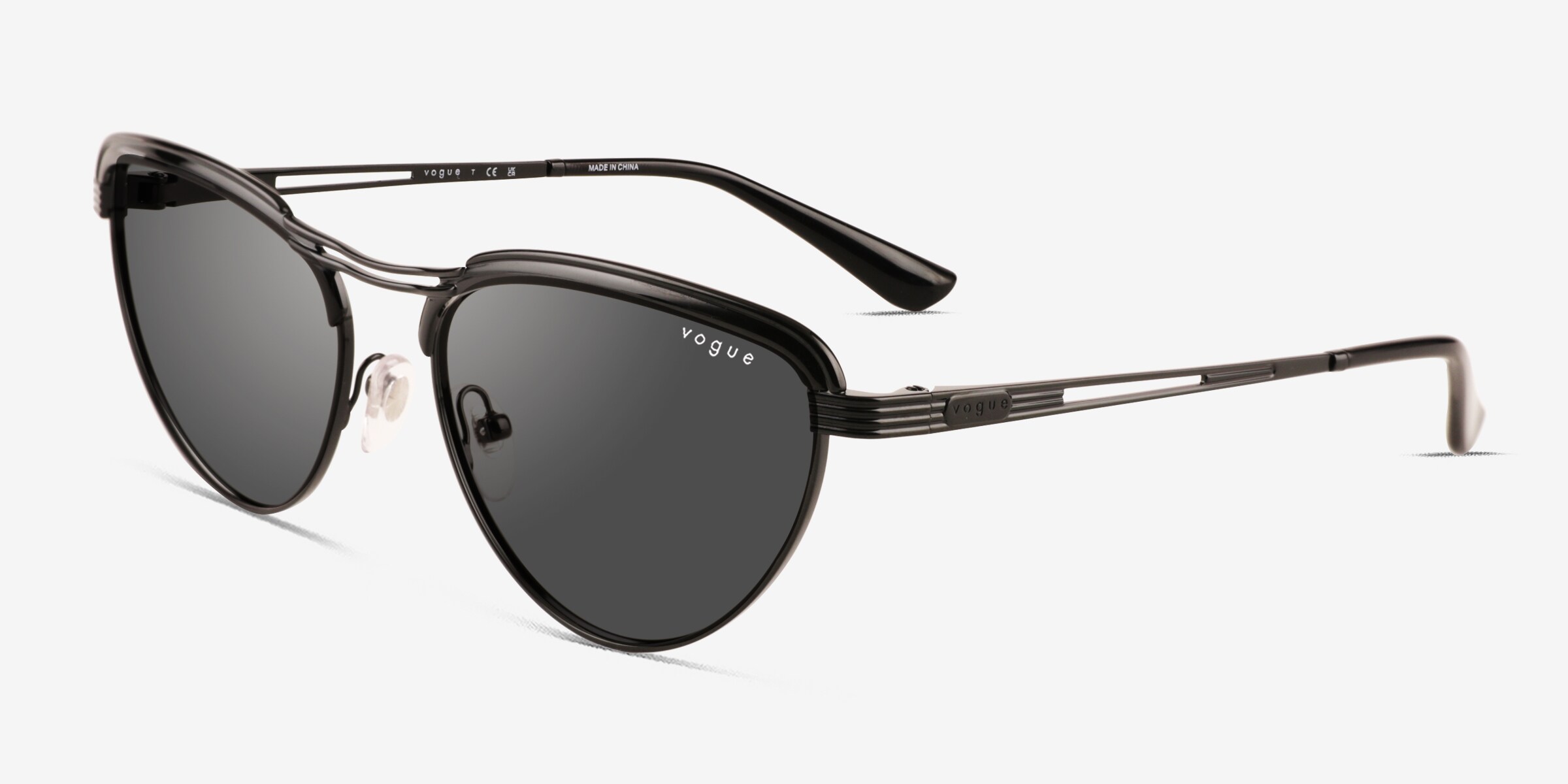 Vogue Eyewear VO4236S - Cat Eye Black Gold Frame  display picture 1