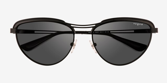 Vogue Eyewear VO4236S Black MetalSunglass Frames from EyeBuyDirect, Closed View