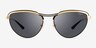 Vogue Eyewear VO4236S Black Gold MetalSunglass Frames from EyeBuyDirect, Front View