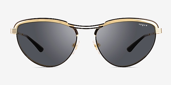 Vogue Eyewear VO4236S Black Gold Metal Sunglass Frames