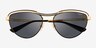 Vogue Eyewear VO4236S Black Gold MetalSunglass Frames from EyeBuyDirect, Closed View