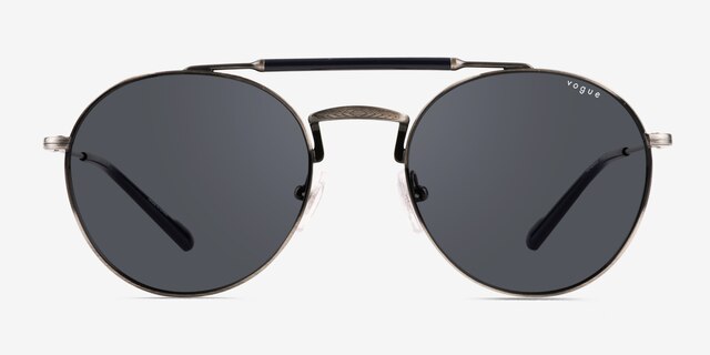 Vogue Eyewear VO4240S Silver Antique MetalSunglass Frames from EyeBuyDirect, Front View
