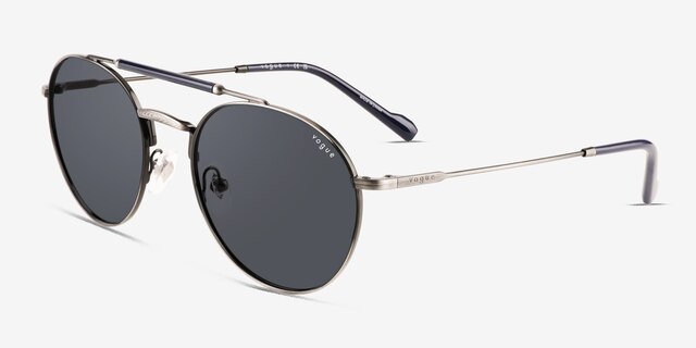 Vogue Eyewear VO4240S Silver Antique MetalSunglass Frames from EyeBuyDirect, Angle View