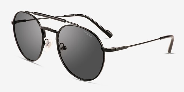 Vogue Eyewear VO4240S Black MetalSunglass Frames from EyeBuyDirect, Angle View