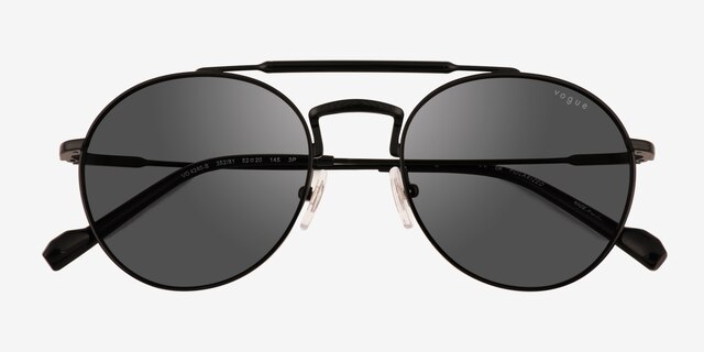 Vogue Eyewear VO4240S Black MetalSunglass Frames from EyeBuyDirect, Closed View