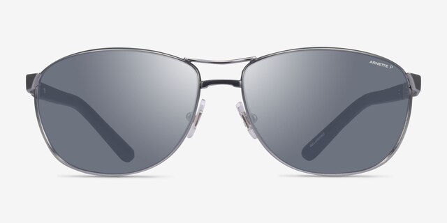 ARNETTE Belgrano Gunmetal MétalSoleil de Lunette de vue d'EyeBuyDirect, Vue de Face