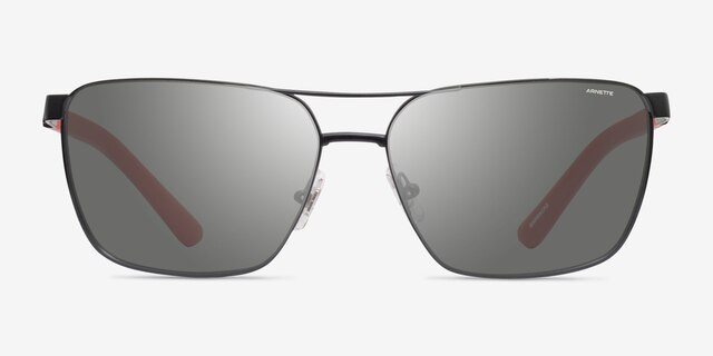 ARNETTE Barracas Matte Black MetalSunglass Frames from EyeBuyDirect, Front View