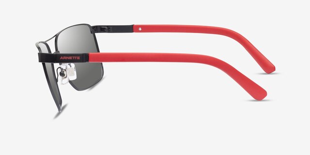 ARNETTE Barracas Matte Black MetalSunglass Frames from EyeBuyDirect, Side View