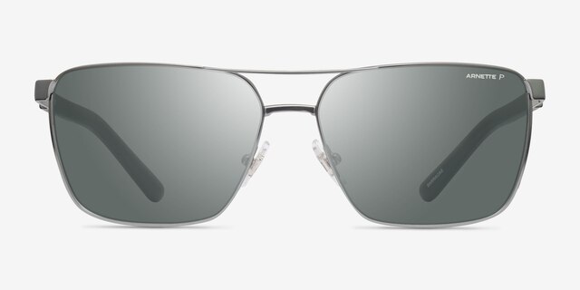 ARNETTE Barracas Matte Silver MetalSunglass Frames from EyeBuyDirect, Front View