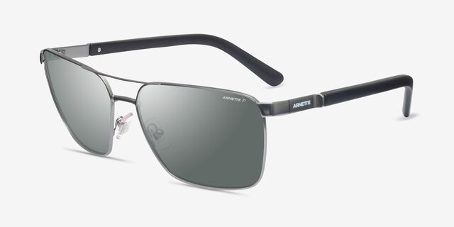 ARNETTE Barracas Matte Silver MetalSunglass Frames from EyeBuyDirect, Angle View