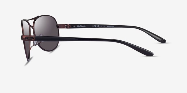 Oakley Feedback Matte Black MetalSunglass Frames from EyeBuyDirect, Side View