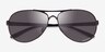 Oakley Feedback Matte Black MetalSunglass Frames from EyeBuyDirect, Closed View