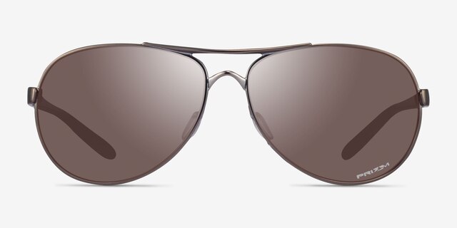 Oakley Feedback Gunmetal MetalSunglass Frames from EyeBuyDirect, Front View