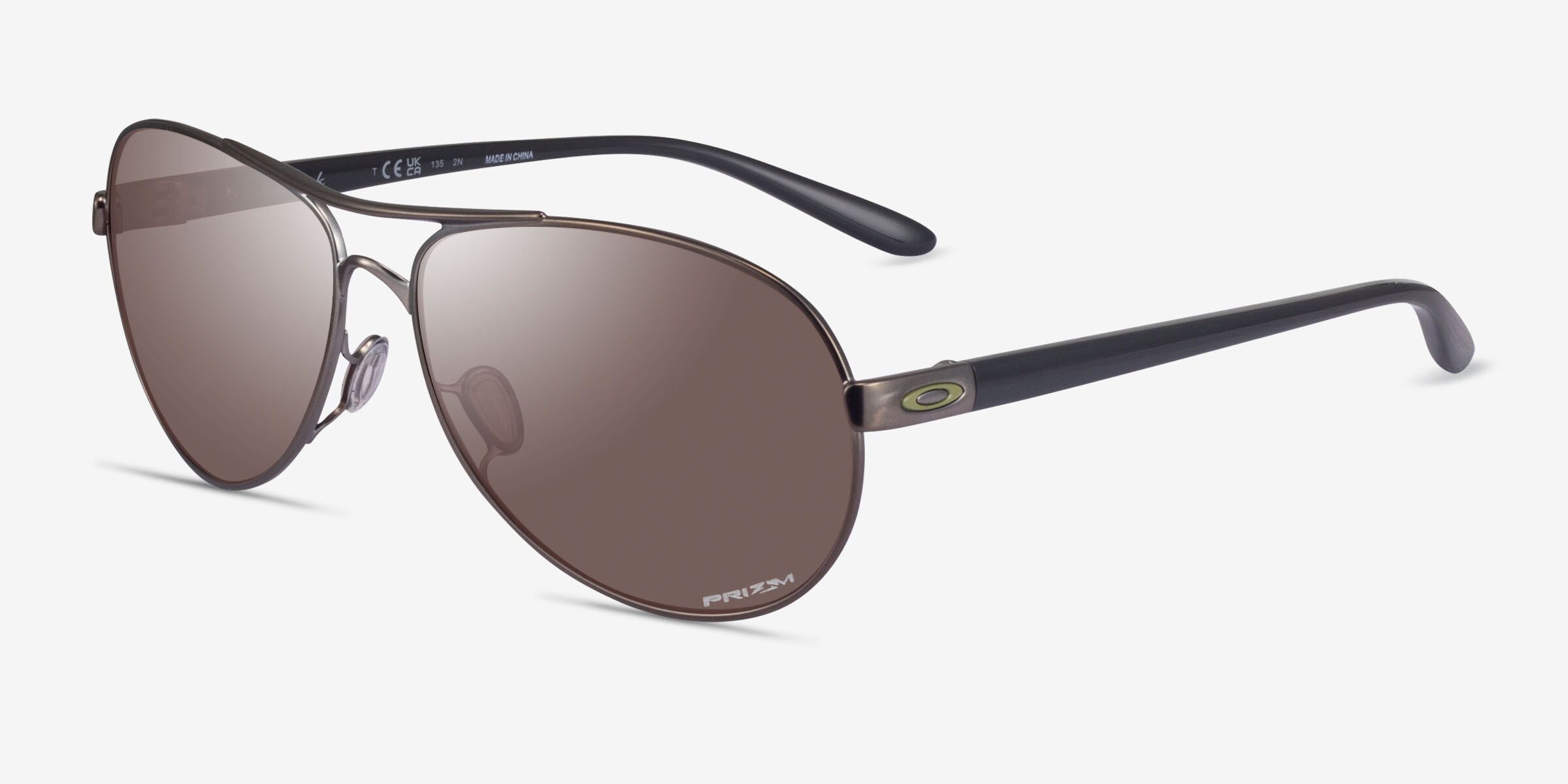 Oakley Feedback Polarized Aviator Sunglasses - Silver Frames with Black Lenses lusmt00725_2d.jpg main image 4