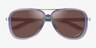 Oakley Split Time Clear Purple MetalSunglass Frames from EyeBuyDirect, Closed View