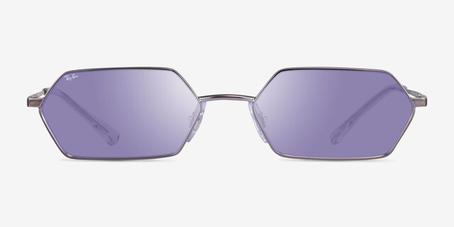 Ray-Ban RB3728 Yevi Gunmetal MetalSunglass Frames from EyeBuyDirect, Front View