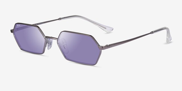 Ray-Ban RB3728 Yevi Gunmetal MetalSunglass Frames from EyeBuyDirect, Angle View