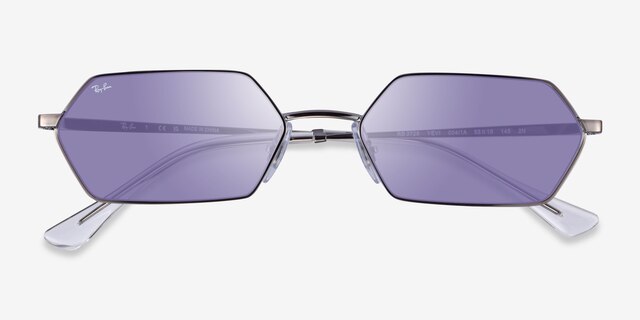 Ray-Ban RB3728 Yevi Gunmetal MetalSunglass Frames from EyeBuyDirect, Closed View