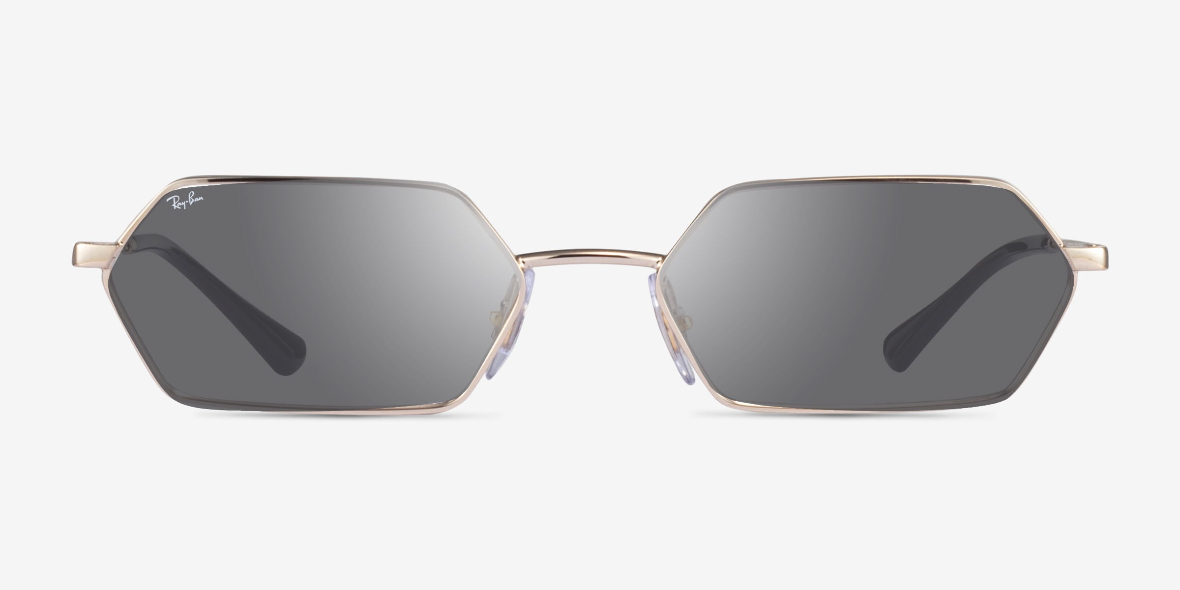 Ray-Ban RB3728 Yevi - Geometric Light Gold Frame Prescription