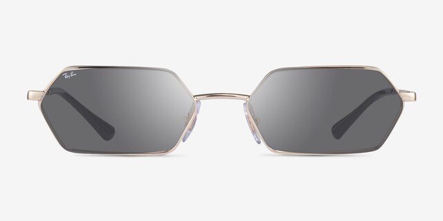 Ray-Ban RB3728 Yevi Light Gold MetalSunglass Frames from EyeBuyDirect, Front View