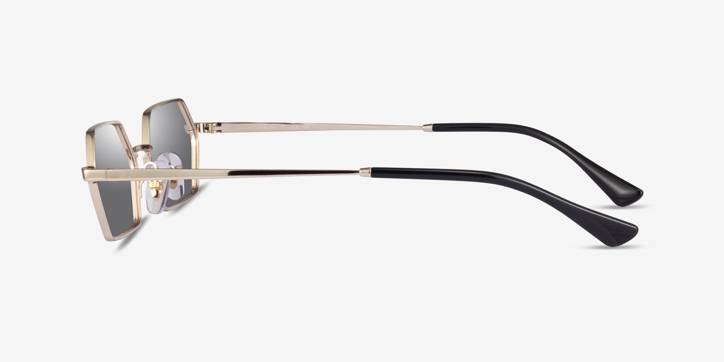 Ray-Ban RB3728 Yevi - Geometric Light Gold Frame Prescription