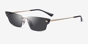 Ray-Ban RB3731 Anh Light Gold Métal Soleil de Lunette de vue d'EyeBuyDirect, Vue d'Angle