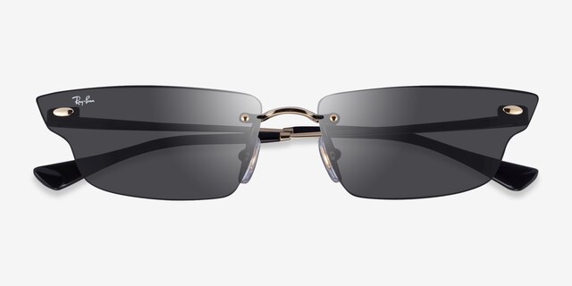 Ray-Ban RB3731 Anh Light Gold MetalSunglass Frames from EyeBuyDirect, Closed View
