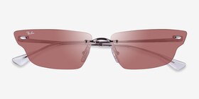 Ray-Ban RB3731 Anh Gunmetal Métal Soleil de Lunette de vue d'EyeBuyDirect, Vue Rapprochée