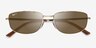 Ray-Ban RB3732 Gold MetalSunglass Frames from EyeBuyDirect, Closed View