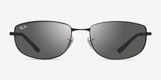 Ray-Ban RB3732 Black MetalSunglass Frames from EyeBuyDirect, Front View