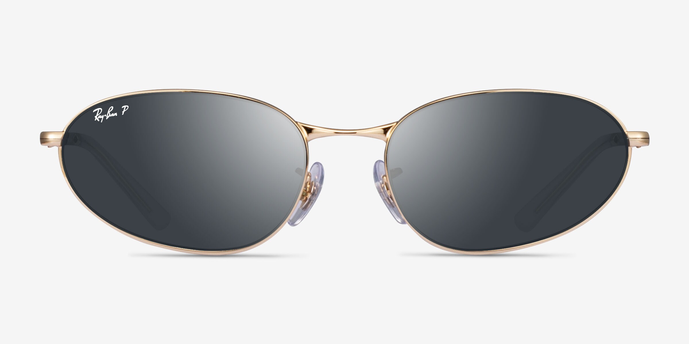 Ray-Ban Rose Gold Oval Sunglasses Minimalist Design Ray-Ban RB3734 - Oval Rose Gold Frame Prescription  main image 2