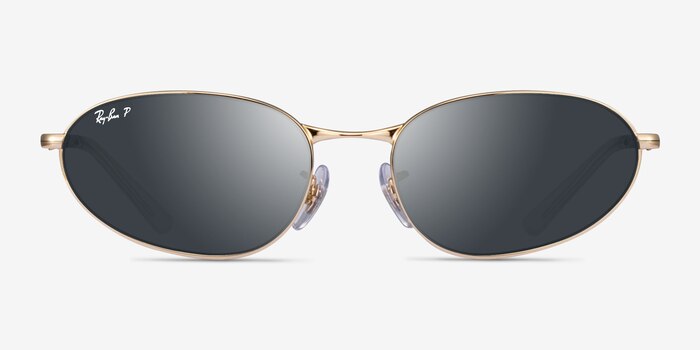 Ray-Ban RB3734 Shiny Gold Métal Soleil de Lunette de vue d'EyeBuyDirect