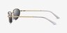 Ray-Ban RB3734 Shiny Gold MetalSunglass Frames from EyeBuyDirect, Side View