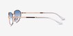 Ray-Ban RB3734 Rose Gold MetalSunglass Frames from EyeBuyDirect, Side View